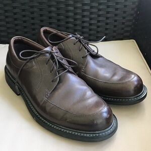 Red Wings Brett Mens Sz 9.5D Brown Leather Work Shoe Casual Comfort Lace-up